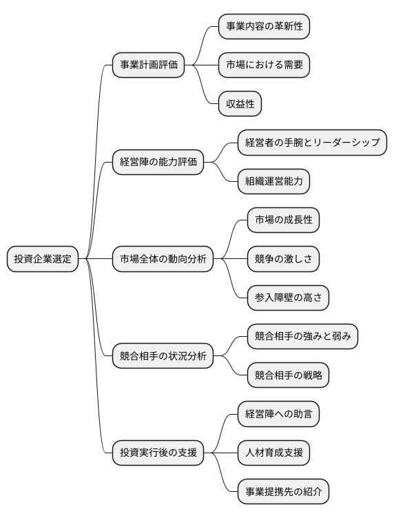 投資先の選定