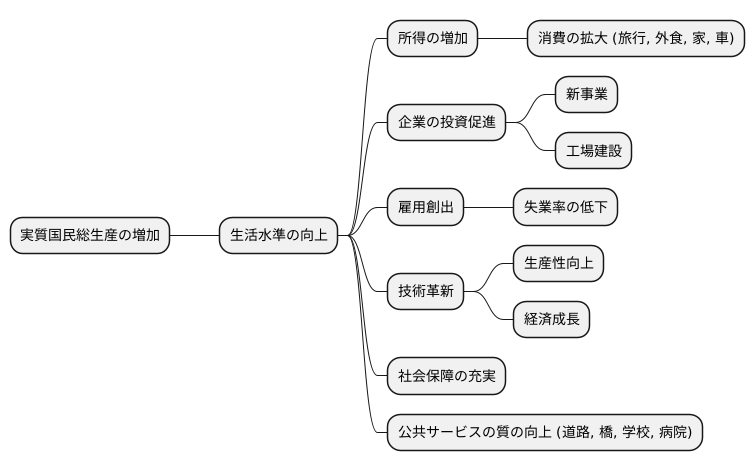 生活水準の向上