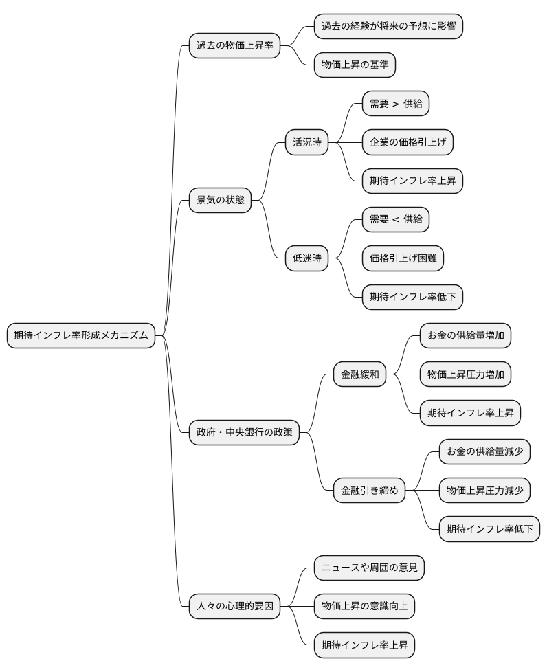 期待インフレ率の形成