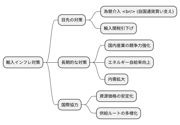 輸入インフレへの対策